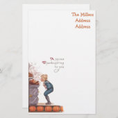 Une carte postale joyeuse de cru de thanksgiving (Devant / Derrière)