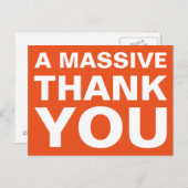 Une carte postale Merci massive (Devant / Derrière)