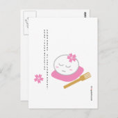 Une carte postale Mochi philosophique (Devant / Derrière)