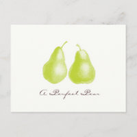 Une carte postale parfaite pour la poire