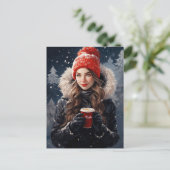 Une carte postale pour les amateurs d'hiver et de  (Debout devant)