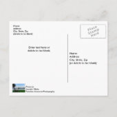 Une carte postale vierge pour se détendre (Dos)