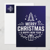 Une carte pour chaque lien Joyeux Noël (Devant / Derrière)