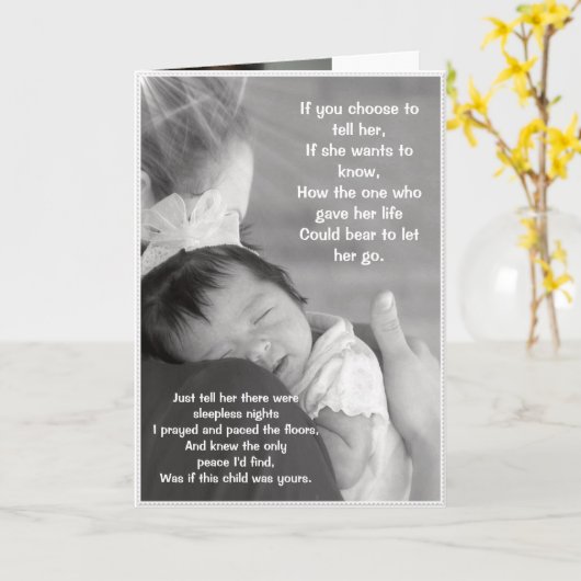 Une carte pour deux mères affectueuses (Fleur jaune)