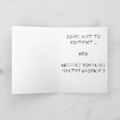 Une carte pour les amis hantés de poulet (Intérieur)