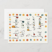 Une carte pour TOUTES les occasions. (Devant / Derrière)