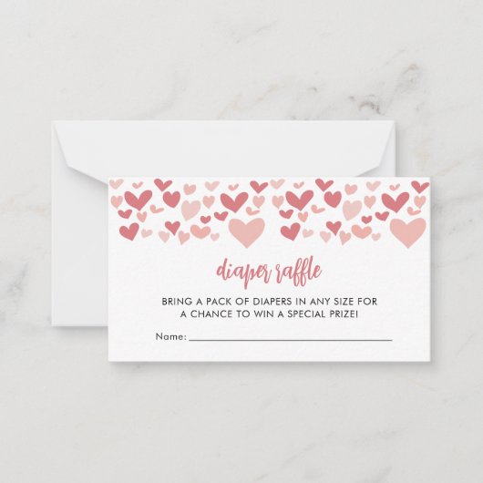 Une Carte Raffée Petit Baby shower Amoureux (Devant)