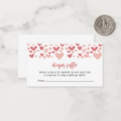 Une Carte Raffée Petit Baby shower Amoureux (Devant/Arrière en situation)