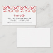 Une Carte Raffée Petit Baby shower Amoureux (Devant / Derrière)