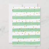 UNE carte SAUVAGE d'invitation d'anniversaire de (Dos)