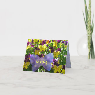 Une carte Serene Pansy Garden