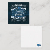 Une carte simple de papier à lettres (Devant / Derrière)