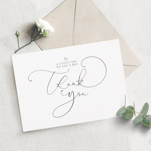 Une Carte Simple Pour Dire Un Grand Merci