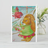 Une carte spéciale de Noël pour petites filles. (Debout devant)