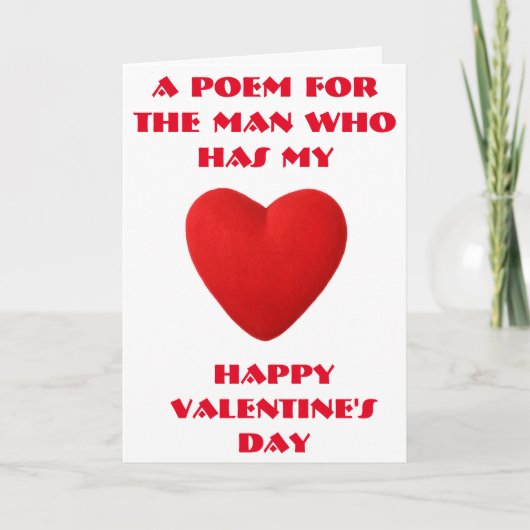 Une carte valentine (Devant)