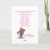 Une carte victorienne de Valentine de bouquet (Dos)