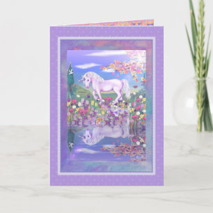 Une carte vierge Paradis Violet