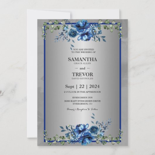 Une Célébration d'Amour d'Argent Invitation (Devant)