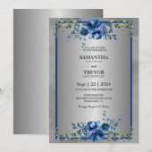 Une Célébration d'Amour d'Argent Invitation (Devant / Derrière)