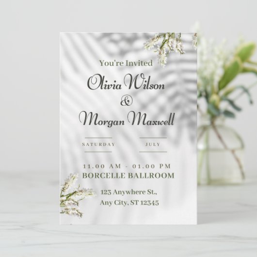 Une célébration de l'amour : Faire-part de mariage (Debout devant)