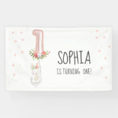 Une certaine fille rose Pâques de bannière (Horizontal)