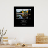 Une chanson chante doucement Poster Poème et image (Cuisine)