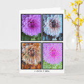 Une collection de cartes Dahlias (Fleur jaune)