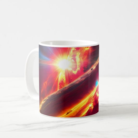 Une collection de tasses de planètes du système so (Devant gauche)