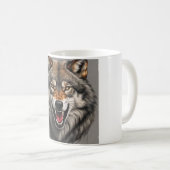 Une conception agressive de Mug loup (Devant droit)