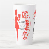 "Une coupe à la fois" Latte Mug (Devant)