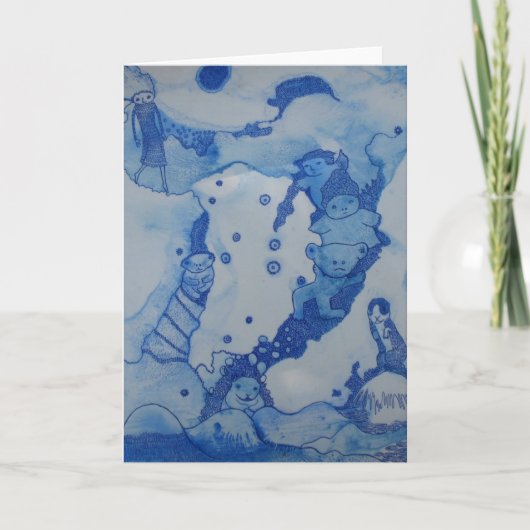 Une coupure dans la carte de voeux de nuages (Devant)