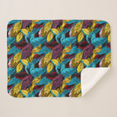 une couverture avec un motif feuille (Devant (Horizontal))