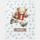 Une couverture de football américain pour le cadea (Devant)