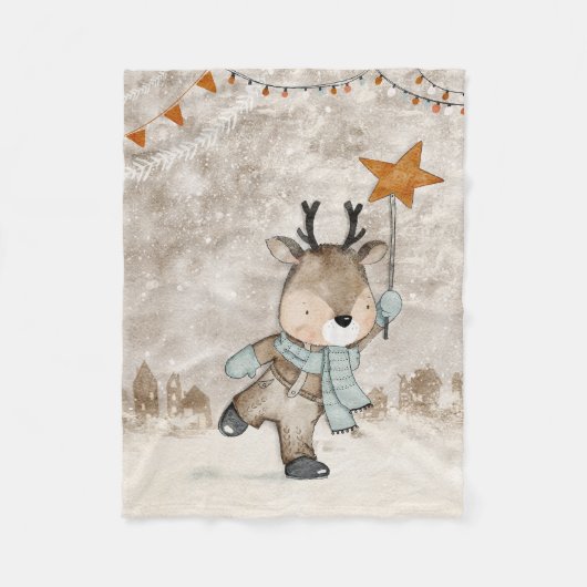 Une couverture de Noël est à la recherche d'un béb (Devant)