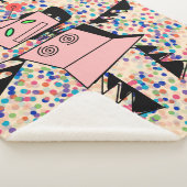 Une couverture de sherpa pour les filles. Nom pers (3/4)