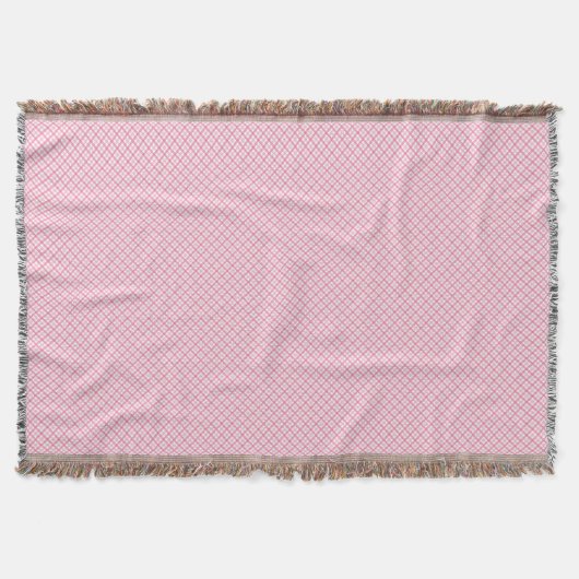 Une couverture décorative rose à jeter avec un mot (Devant)