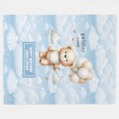 Une couverture en peluche aquarelle pour le premie (Devant (Horizontal))