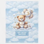 Une couverture en peluche personnalisée pour le 3e (Devant)