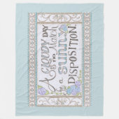 Une couverture en polaire de Disposition Soleil (B (Devant)