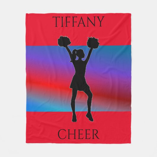 Une couverture en toison personnalisée. (Devant)