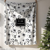 Une couverture florale monochrome tendance pour un