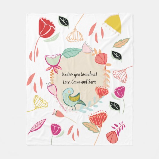 Une couverture personnalisée pour maman, grand-mèr (Devant)