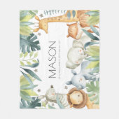 Une couverture safari pour les enfants (Devant)