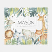 Une couverture safari pour les enfants (Devant (Horizontal))