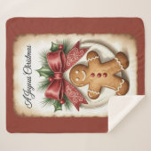 Une couverture Sherpa pour un Noël joyeux (Devant (Horizontal))