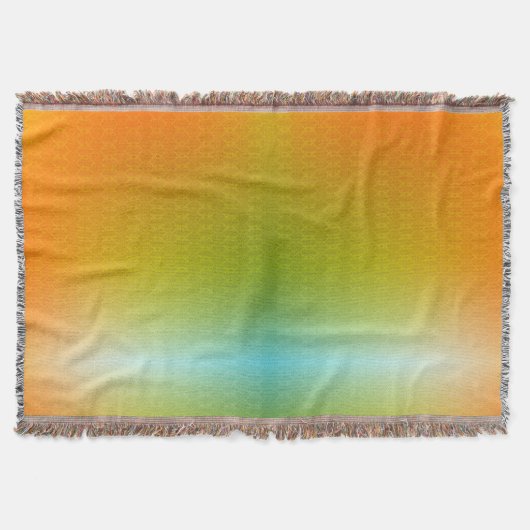 Une couverture tissée avec un design dégradé (Devant)