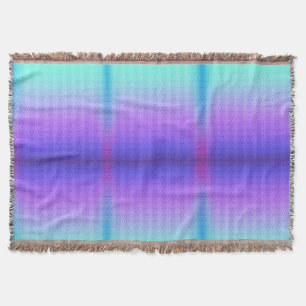 Une couverture tissée avec un motif dégradé de vio