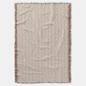 Une couverture tissée avec un point rouge et vert  (devant Vertical)