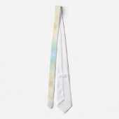 Une cravate avec un motif d'aquarelle pastel doux (Dos)