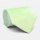 Une cravate avec un motif d'aquarelle vert clair e (Roulé)